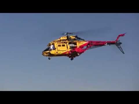 VIDEO : flying lego 9396 helicopter rc #2 test flight -  ...
