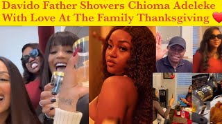 Davido Father Showers Chioma With Love At The Family Thanksgiving In America