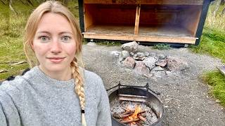 First Time Solo Camping In A Shelter Mysterious Lights In The Dark