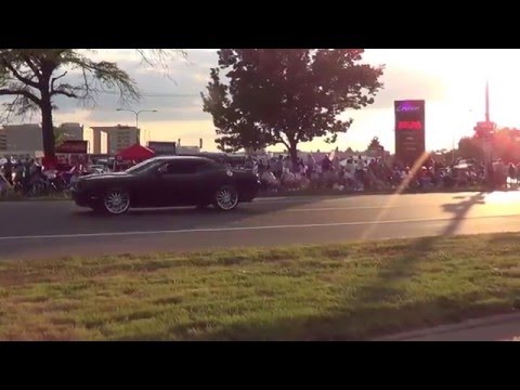 Cruising Woodward in a 1973 Chrysler NY Aug 16th 2013 Pt 1