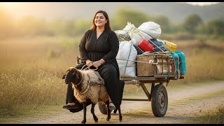 Fat Women Riding Sheep سيدة تركب الخروف