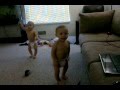 Twin Baby Boys Dancing to Spanish Music