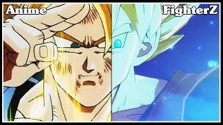 Dragon Ball FighterZ ALL EASTER EGGS (OPENINGS/DRAMATIC FINISHERS) | ANIME COMPARISON