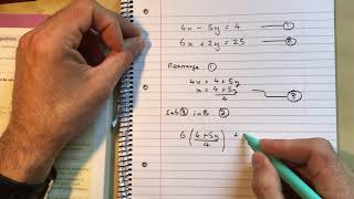 16 Linear Simultaneous Equations Chapter 3 section 1 Edexcel Pure AS Level Maths