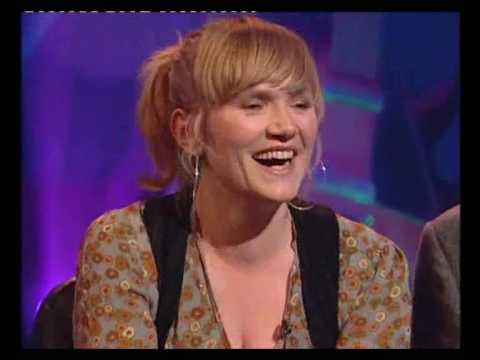 Jess Hynes celebrating her birthday on Never Mind The Buzzcocks with a 