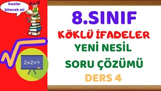8.Sınıf Matematikkareköklü Sayılar Yeni Nesil Soru Çözümülgs 2021