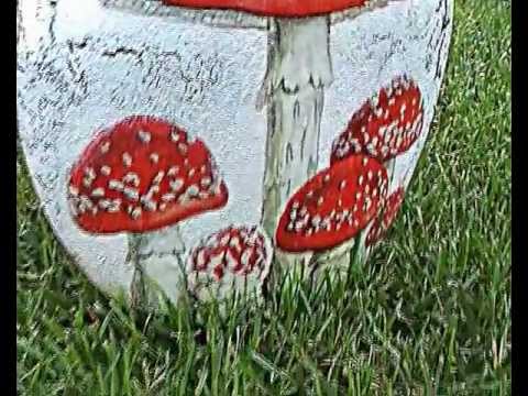 Декор графина и тарелки - handmade - Alice in Wonderland.avi