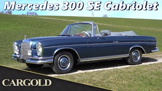 Mercedes 300 Se Cabriolet, 1967, Nur 708 Mal Gebaut! Deutsches Original In Dunkelblau Metallic