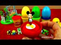 Color Surprise Easter Eggs - Learning Colors with PLAY-DOH Disney Cars Mickey Mouse Frozen FluffyJet