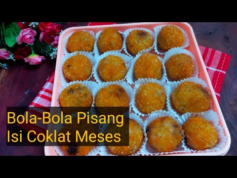BOLA-BOLA PISANG ISI COKLAT MESES @DapurMomAcha