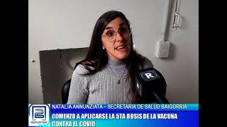 NATALIA ANNUNZIATA - COMENZÓ APLICARSE LA 5TA DOSIS DE LA VACUNA CONTRA EL COVID