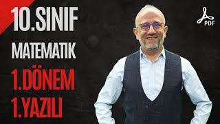 10.Sınıf 1.Dönem 1.Yazılı Matematik