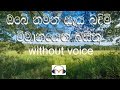Obe Namin Seya Bandimi Karaoke (without voice) ඔබේ නමින් සෑය බඳිමි