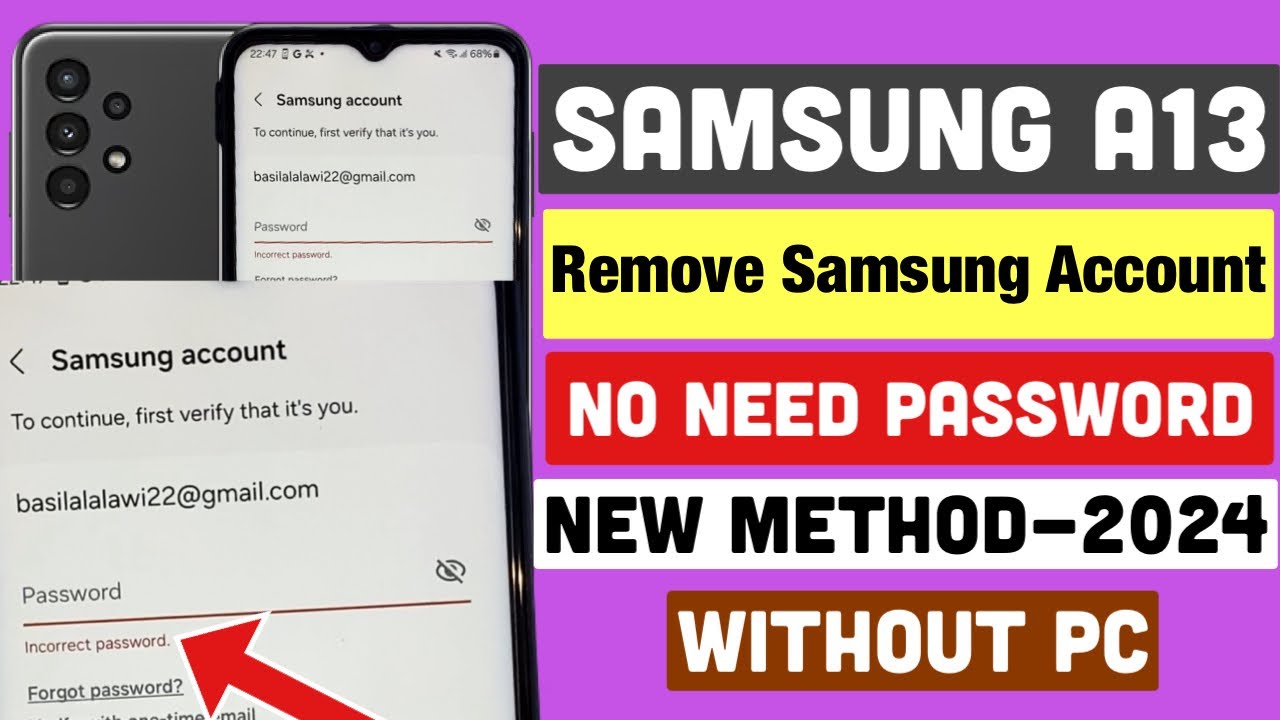 How To Remove Samsung Account Without Password-2024 ! How To Remove Samsung Account Without Password-2024 !