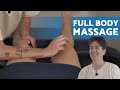 How to Give a FULL BODY MASSAGE ✔️ (Relaxing All Over Massage)
