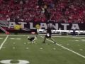Atlanta Falcons Game Gipper and Mark Muir disc Dogging at Halftime