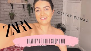 Charitythrift Shop Haul Zara & Oliver Bonas Clothing Haul