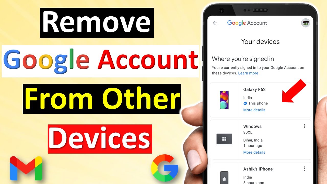 How To Remove Google Account From Other Devices | Logout How To Remove Google Account From Other Devices | Logout