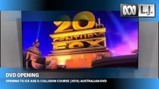 Opening To Ice Age 5 Collision Course 2016 Australian Dvd