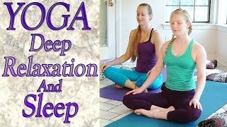 Beginners Yoga For Deep Relaxation, Sleep, Insomnia, Anxiety & Stress Relief