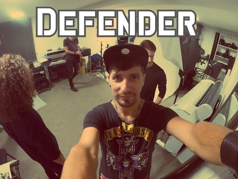 Irány a fotóstúdió - Defender zenekar fozózás, és egy kis próba.