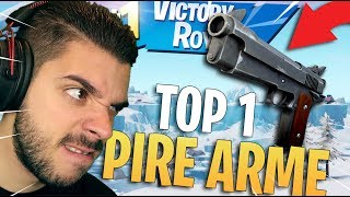 ?DEFI : TOP 1 AVEC LES 2 PIRES ARMES GRISES SUR FORTNITE - GAMEPLAY