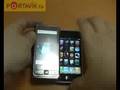Foto pequena Samsung SGH-i900 Omnia VS Apple iPhone