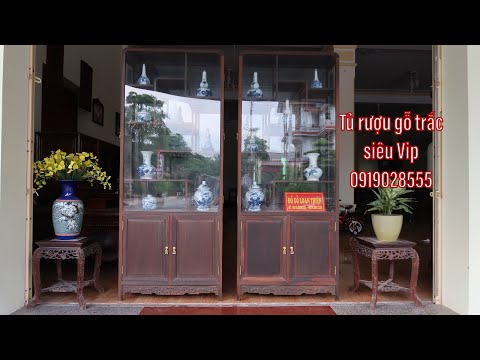 Tủ rượu gỗ trắc siêu Vip 2019 của Đồ Gỗ Loan Thiện