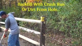 Black Locust Split Rail Fence