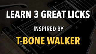 T-Bone Walker Guitar Lesson - learn great licks here