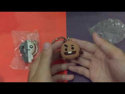 UNBOXING MÓC KHOÁ BT21 VÀ BÓP ĐỰNG TIỀN MINI | Liệu có chất lượng ?? 🤔🤣🌈❤️