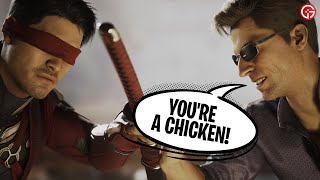 Mortal Kombat 1 Johnny Cage Mocks Kenshi Mk1 2023 Clip