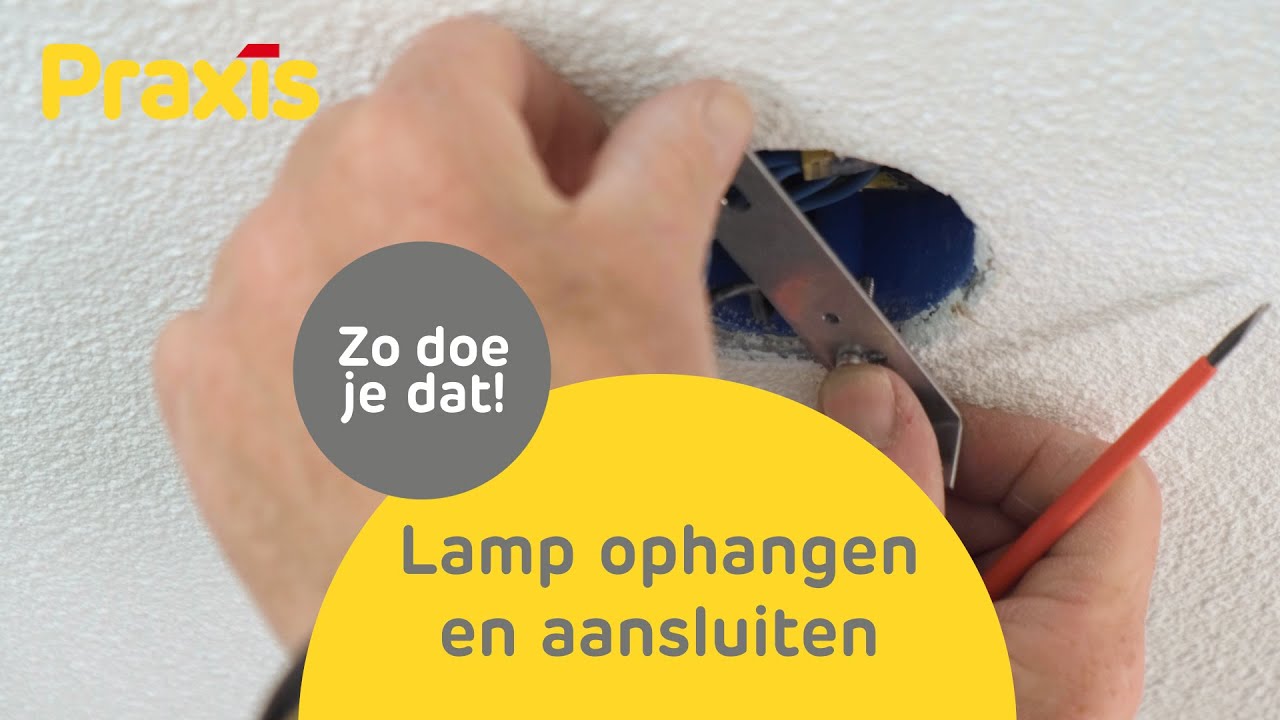 Zelf lamp ophangen en aansluiten