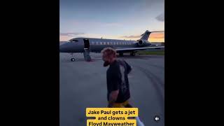 Jake Paul Clowns Floyd Mayweather For Having A Smaller Private Jet
