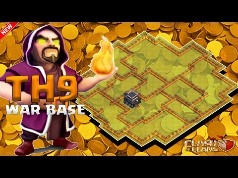 th9 war base 2016 with bomb tower vs th11 th10 max troop october 2016 update clash of clans #5