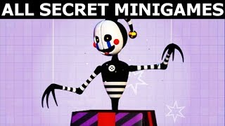 Fnaf 6 - All Secret Minigames Freddy Fazbears Pizzeria Simulator No Commentary Gameplay