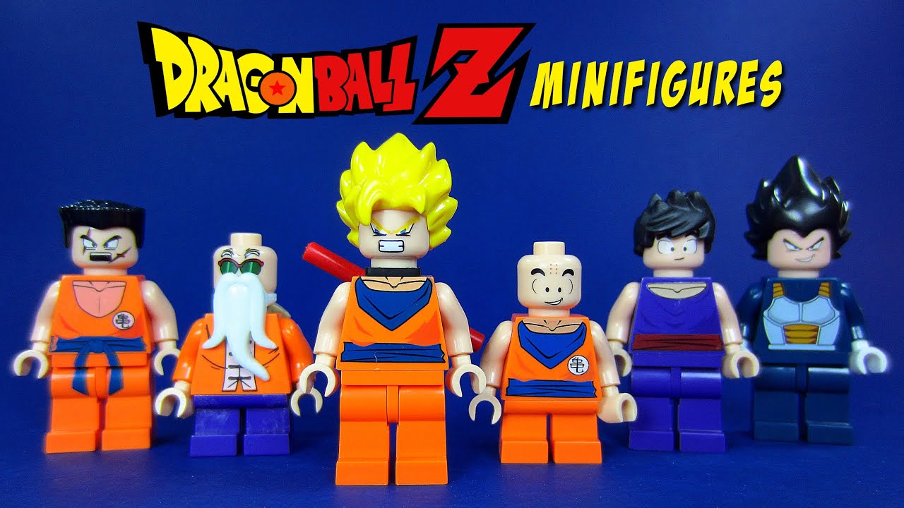LEGO Dragon Ball Z KnockOff Minifigures Set 2 w/ Son Goku Vegeta Krillin & More - YouTube