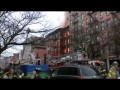 Building Collapses in Lower Manhattan After Blast, Fire