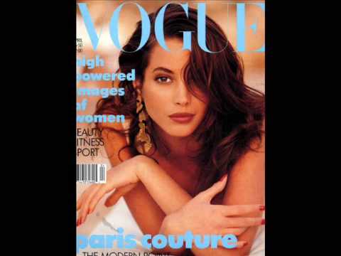 with the models Isabella Rosellinni Carre Otis Linda Evangelista with the models Isabella Rosellinni Carre Otis Linda Evangelista
