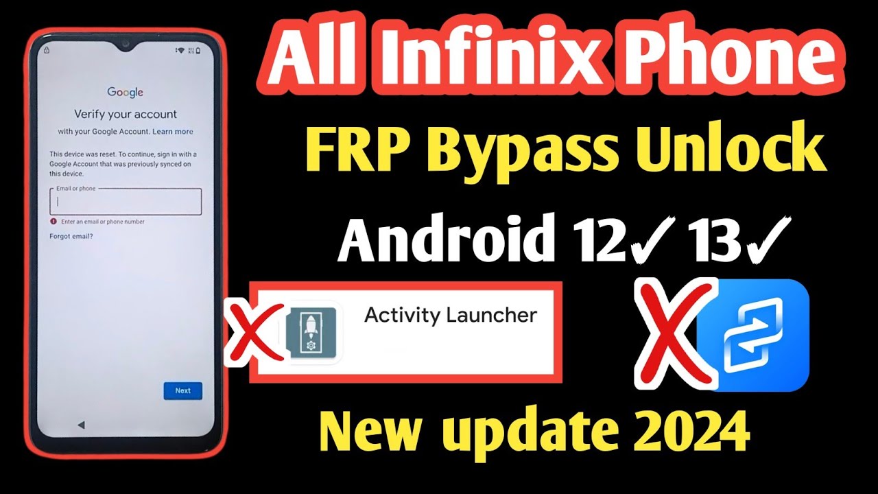 Infinix FRP Bypass Unlock Android 12✓13 activate Infinix FRP Bypass Unlock Android 12✓13 activate