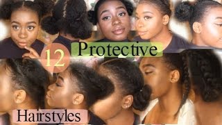 12 Quick & Easy Awesome ✿Protective Hairstyles For Natural Hair✿