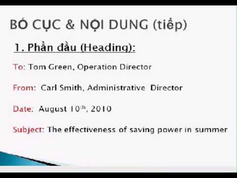 Cách viết thư báo bằng tiếng anh – Memorandum Memo