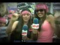 Justin en Ecuador La Flaca y Michela desde los exteriores del Estadio Olimpico Atahualpa