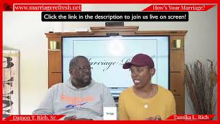 Marriage Refresh TV - Live: Marriages In The Bible Vashti, Esther and Ahasuerus