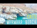 MARMARA beach, how simple to get from ARADAINA Gorge or by boat?