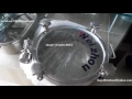 Video manways with glass manhole door - stainless steel manways with glass lid for easy viewing