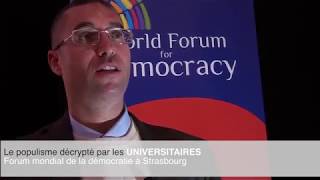 Chaire Unesco de Strasbourg, Forum Mondial de la démocratie. Populisme dans les pays arabes 1