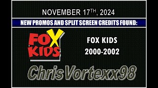 New Promos And Split Screen Credits Foundings 11-17-2024 Fox Kids 2000-2002