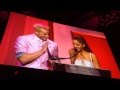 Ariana Grande accepts award from brother Frankie at Billboard Women In Music