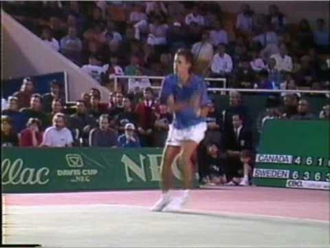 Daniel Nestor vs ステファン エドバーグ（エドベリ） Davis Cup 1992